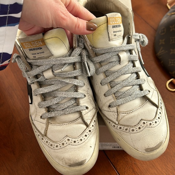 authentic midstar mid star golden goose 38 preowned tennis shoes sneakers - Picture 13 of 16